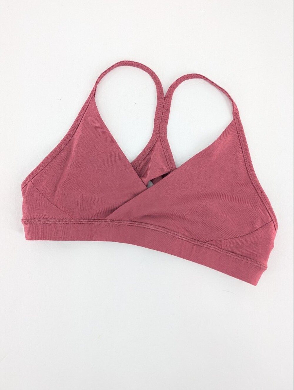 3/$20 Patagonia Rose Dust Cross-Back V Cut Sports Bra Size Small No Pads